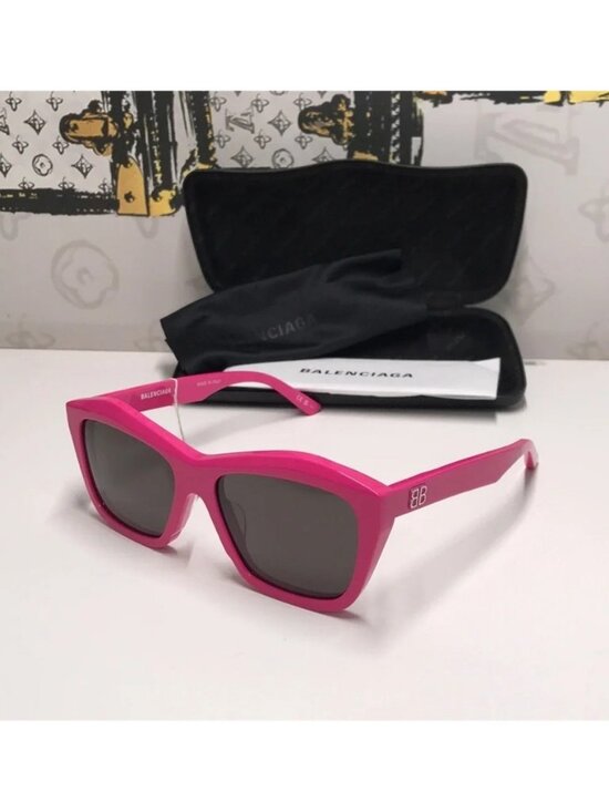 ?️ New Authentic Balenciaga BB0216S 003 Fuchsia Sunglasses main image 7